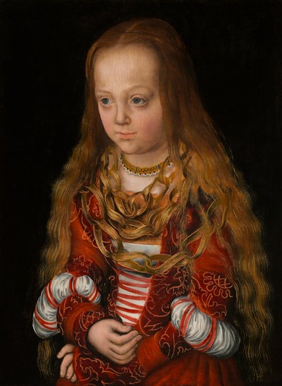 Portrait of a Saxon Princess by Lucas Cranach the Elder